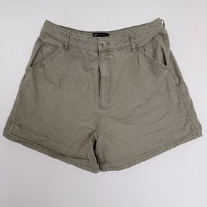 ASOS Design High Rise Light Green Cargo shorts